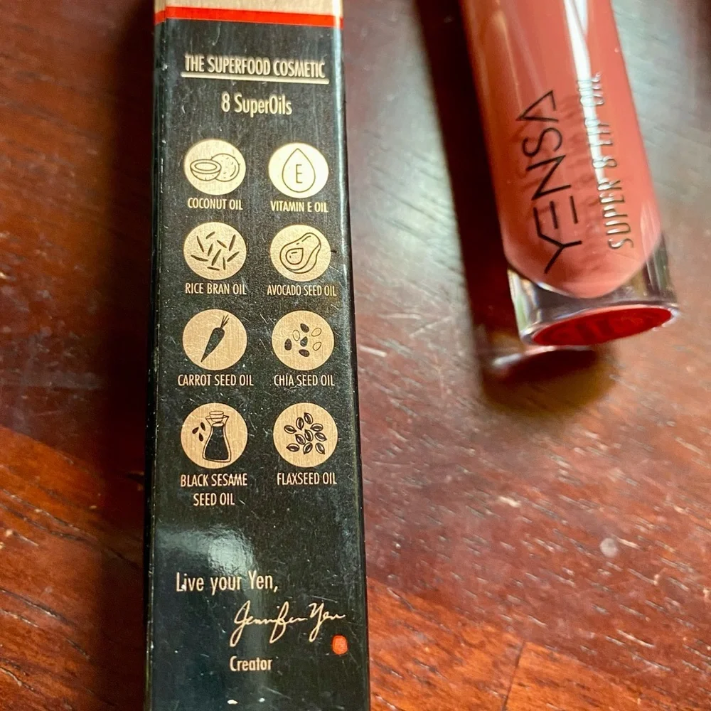 💥YENSA Super 8 Lip Oil Luxe Lip Color Modern Nude & NCLA Beauty Lip Balm💥 NIB